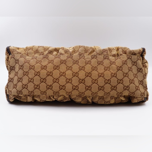 AT26❤️ Gucci GG Canvas Abbey D-Ring Hobo Handbag - Picture 9 of 13